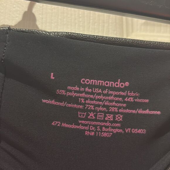Commando faux leather leggings SZ Large. Liquid leggings - Picture 6 of 11